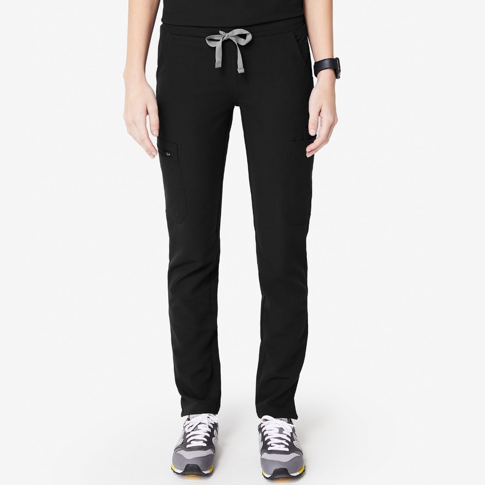 FIGS Yola Scrub Pants in Black Large Petite